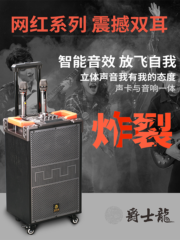 爵士龍F110音響，直播與聚會的首選！